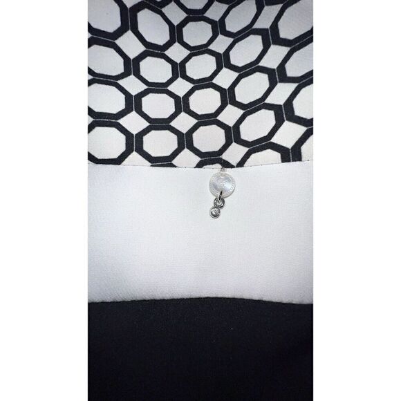 Cannella Black/White Dress Set Bolero, Made In Italy,size 42,size 6 - Picture 8 of 16